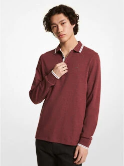 Greenwich Cotton Polo Long-Sleeve Shirt