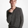Logo Cotton Jacquard Sweater -Michael Michael Kors Shop CR3606K469 0001 1