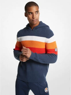 MK X Ellesse Ribbed Cotton Blend Hoodie