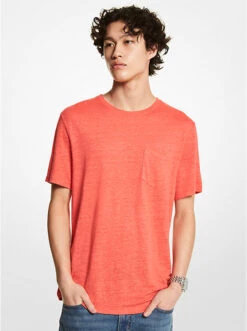 Slub Linen Pocket T-Shirt