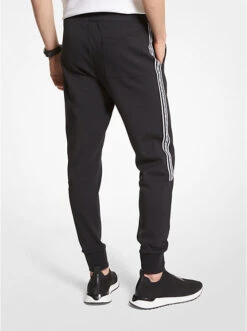 Logo Tape Cotton Blend Joggers -Michael Michael Kors Shop CS250QB5MF 0001 2