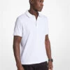 Greenwich Logo Print Cotton Jersey Polo Shirt 2 Greenwich Logo Print Cotton Jersey Polo Shirt -Michael Michael Kors Shop CS250V85KS 0100 1