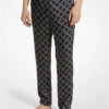 Empire Logo Print Woven Pajama Pants -Michael Michael Kors Shop CS3302D9EC 0001 1