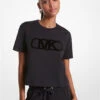 Empire Logo Organic Cotton T-Shirt -Michael Michael Kors Shop MF3513297J 0001 1