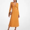 Ribbed Stretch Knit Ring Midi Dress -Michael Michael Kors Shop MF381UJBFD 0771 1