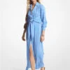 Striped Georgette Tie-Front Shirtdress -Michael Michael Kors Shop MF381Z1AR3 1334 1