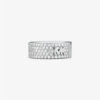 Mott Precious Metal-Plated Sterling Silver Pavé Logo Ring