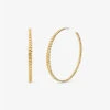 14K Gold-Plated Brass Curb Link Hoop Earrings -Michael Michael Kors Shop MKJ7782 0710 1
