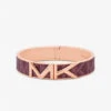 Mott Rose Gold-Tone Logo Bangle 1 Mott Rose Gold-Tone Logo Bangle -Michael Michael Kors Shop MKJ7970 1610 1