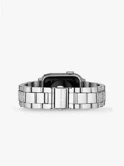 Pavé Silver-Tone Strap For Apple Watch® -Michael Michael Kors Shop MKS8006 0040 7
