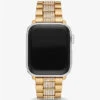 Pavé Gold-Tone Strap For Apple Watch® -Michael Michael Kors Shop MKS8021 0710 1