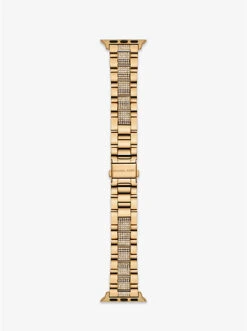 Pavé Gold-Tone Strap For Apple Watch® -Michael Michael Kors Shop MKS8021 0710 2