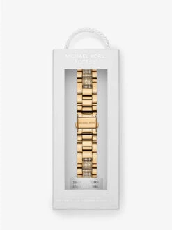 Pavé Gold-Tone Strap For Apple Watch® -Michael Michael Kors Shop MKS8021 0710 3