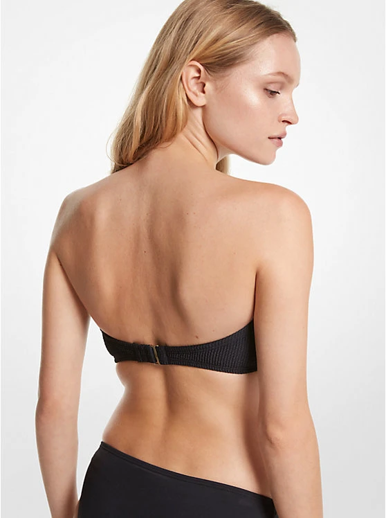 Textured Stretch Bandeau Bikini Top 4 Textured Stretch Bandeau Bikini Top - Image 2