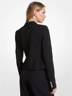 Cropped Crepe Blazer -Michael Michael Kors Shop MS3105EENX 0001 2