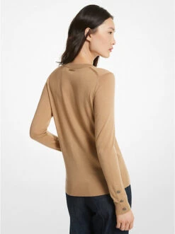 Merino Wool Blend Sweater -Michael Michael Kors Shop MU260EF4VR 1211 2